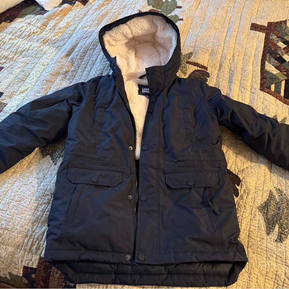 Lands' End Kids Black Winter Jacket